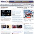 Screenshot of ScienceDaily