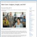 Screenshot of Matt Cutts’ Blog